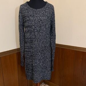 Poof! Marled Knit Sweater Dress • Size Large • EUC • Cozy Winter Dress